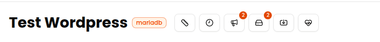 Database header with navigation tabs