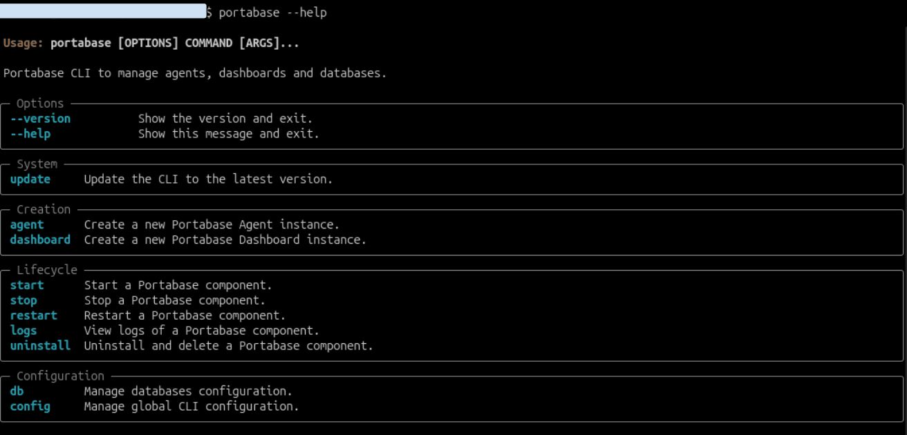 Portabase CLI installation
