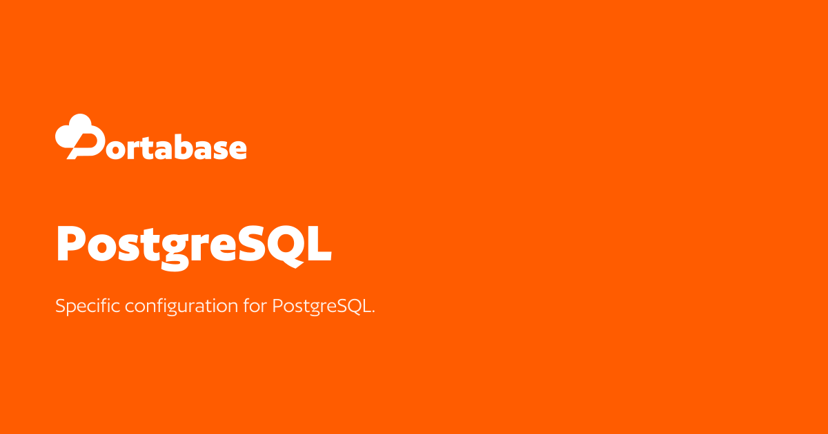 PostgreSQL - Portabase Documentation