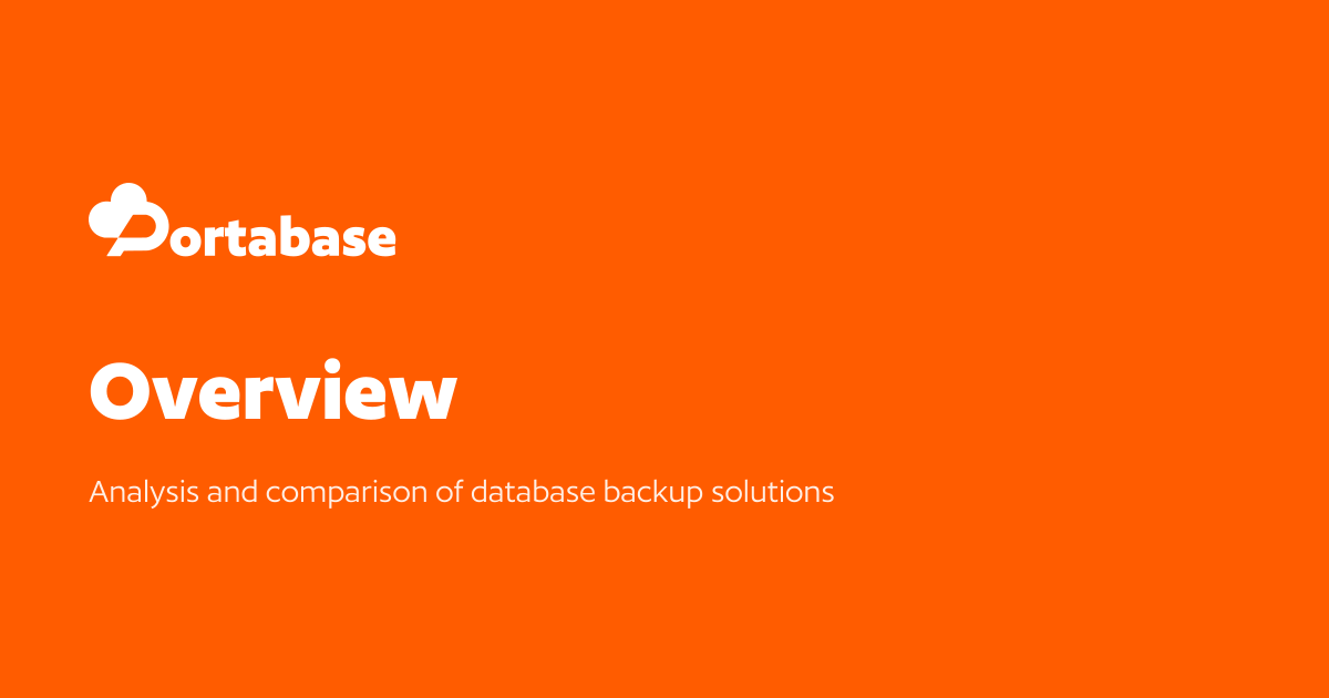 Overview - Portabase Documentation