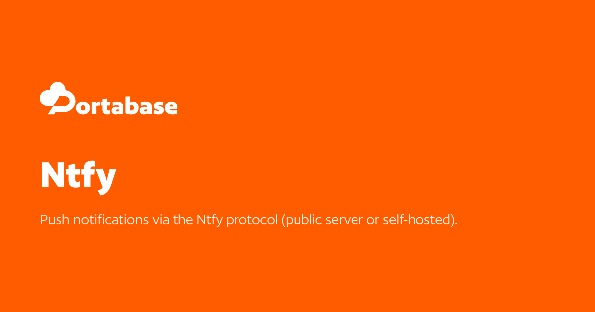 Ntfy - Portabase Documentation