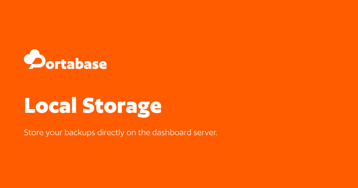 Local Storage - Portabase Documentation