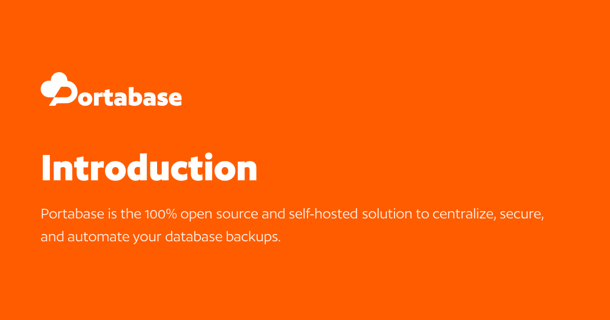 Introduction - Portabase Documentation